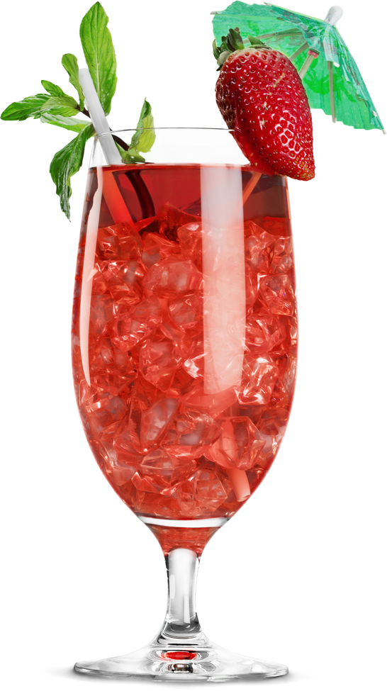 Isolated Strawberry Drink